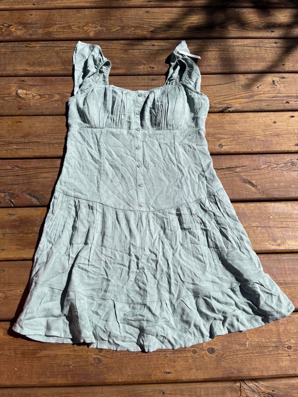 Hollister Light Sage Green Mini Dress